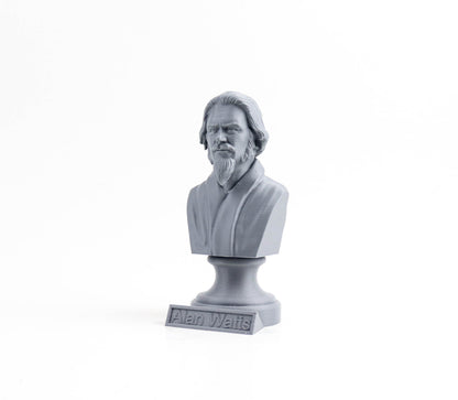 Alan Watts Bust, English Writer Statue, Sculpture Decoration