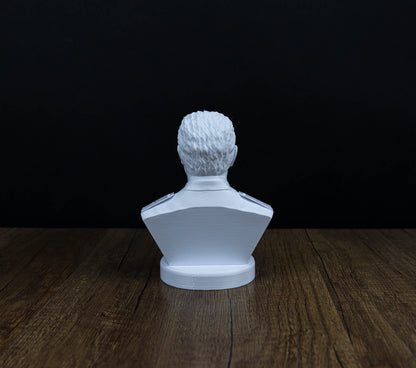 Josip Tito Bust, Historical Leader Sculpture for Bookshelf and Home Decor