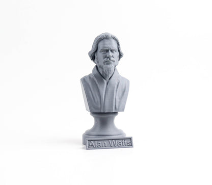 Alan Watts Bust, English Writer Statue, Sculpture Decoration