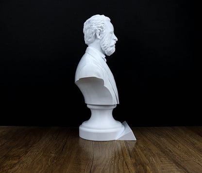 Jules Verne Bust, French Novelist and Poet Sculpture