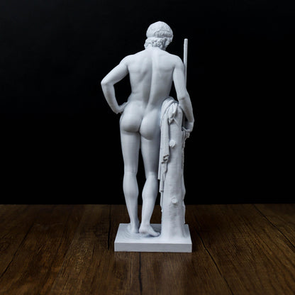 Adonis statue, Greek mythology sculpture, classical decor