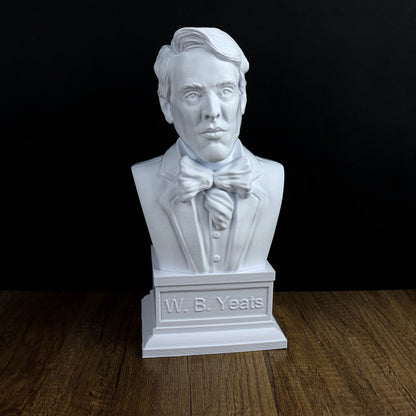 William Butler Yeats Bust, Literary Home Decor Statue