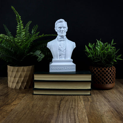 Abraham Lincoln Bust, 16th U.S. President Sculpture, American History Art Decor