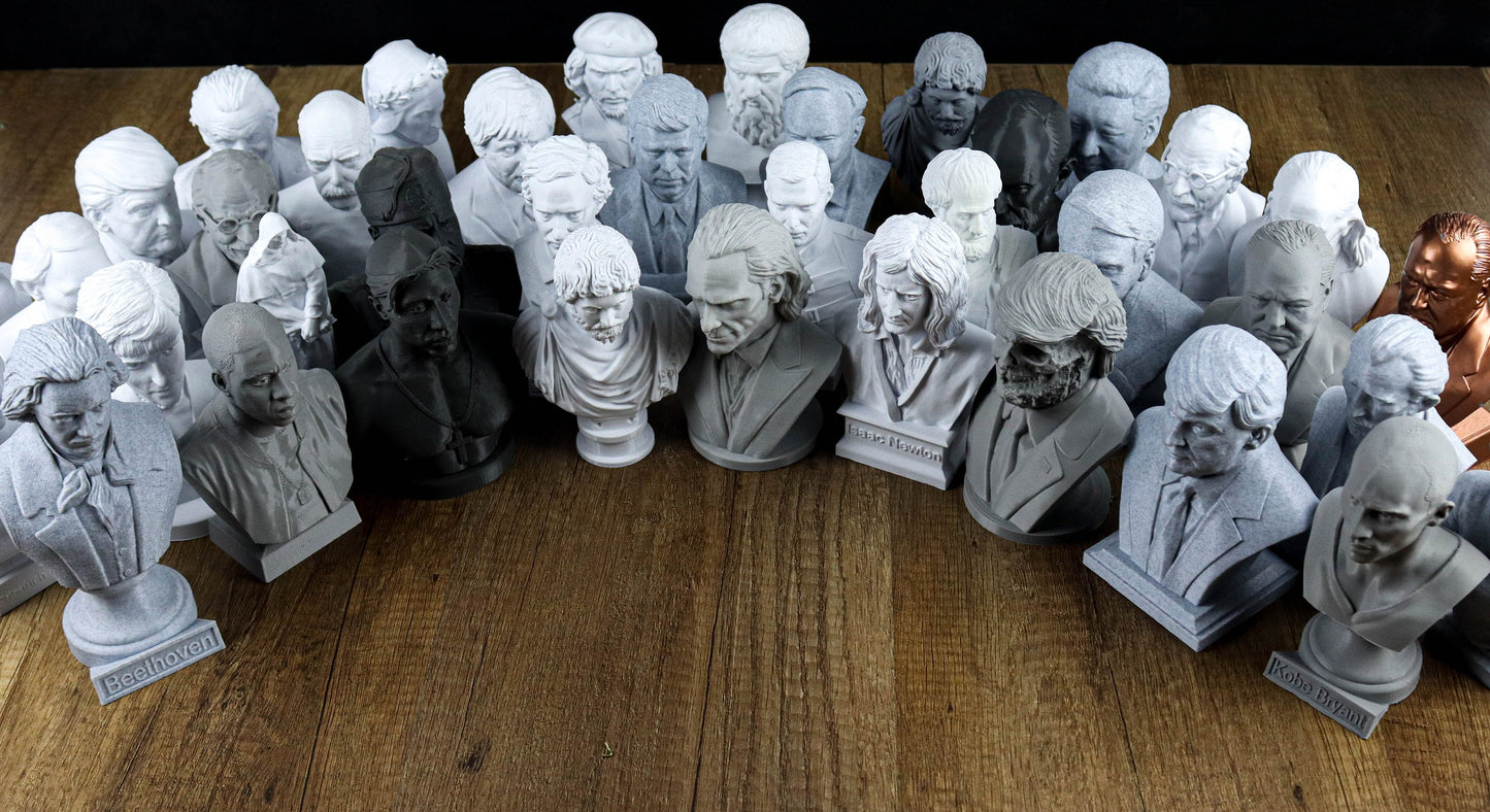 Pack of 3 Busts: 5, 6", 7", 8", 10" Sculptures (from the existing collection!), Value Pack